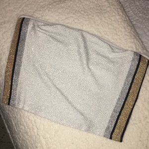 sparkly tube top from Victoria’s secret